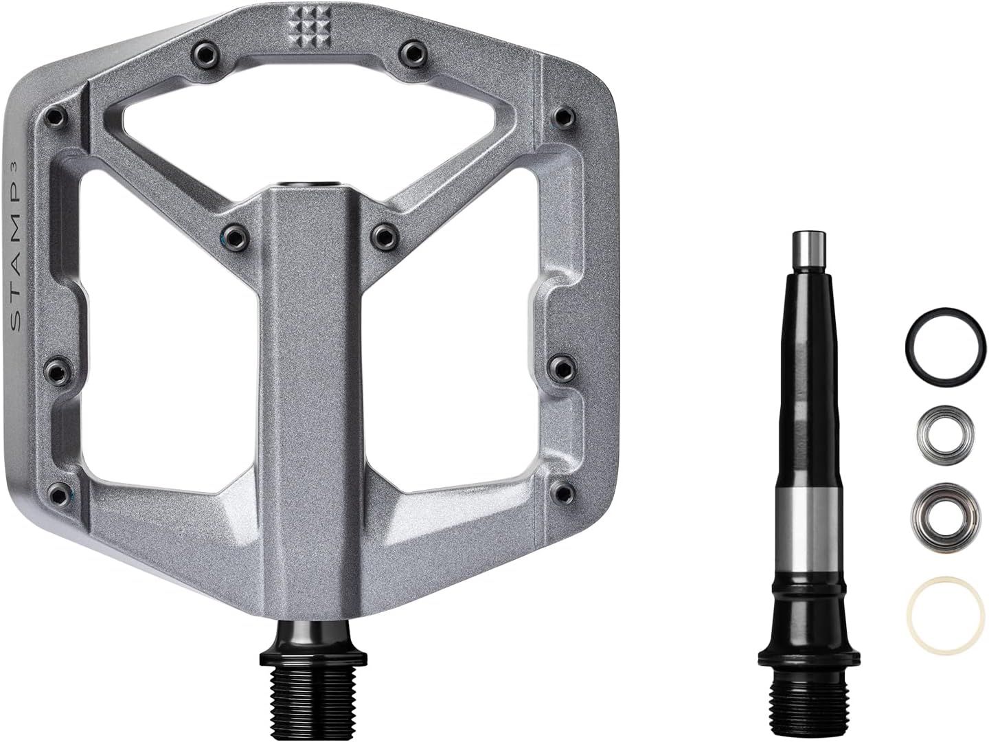 Crankbrothers Stamp Flat BMX/MTB Bike Pedal - Platform Bicycle Pedal, Minimal Profile, Adjustable Grip