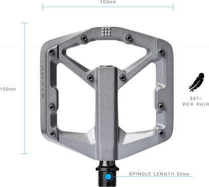 Crankbrothers Stamp Flat BMX/MTB Bike Pedal - Platform Bicycle Pedal, Minimal Profile, Adjustable Grip
