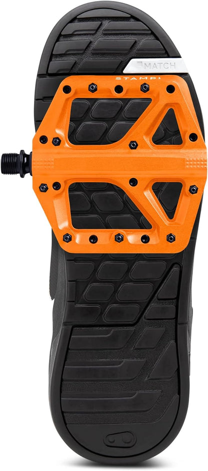 Crankbrothers Stamp Flat BMX/MTB Bike Pedal - Platform Bicycle Pedal, Minimal Profile, Adjustable Grip Stamp 1 Orange L