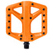 Crankbrothers Stamp Flat BMX/MTB Bike Pedal - Platform Bicycle Pedal, Minimal Profile, Adjustable Grip Stamp 1 Orange L
