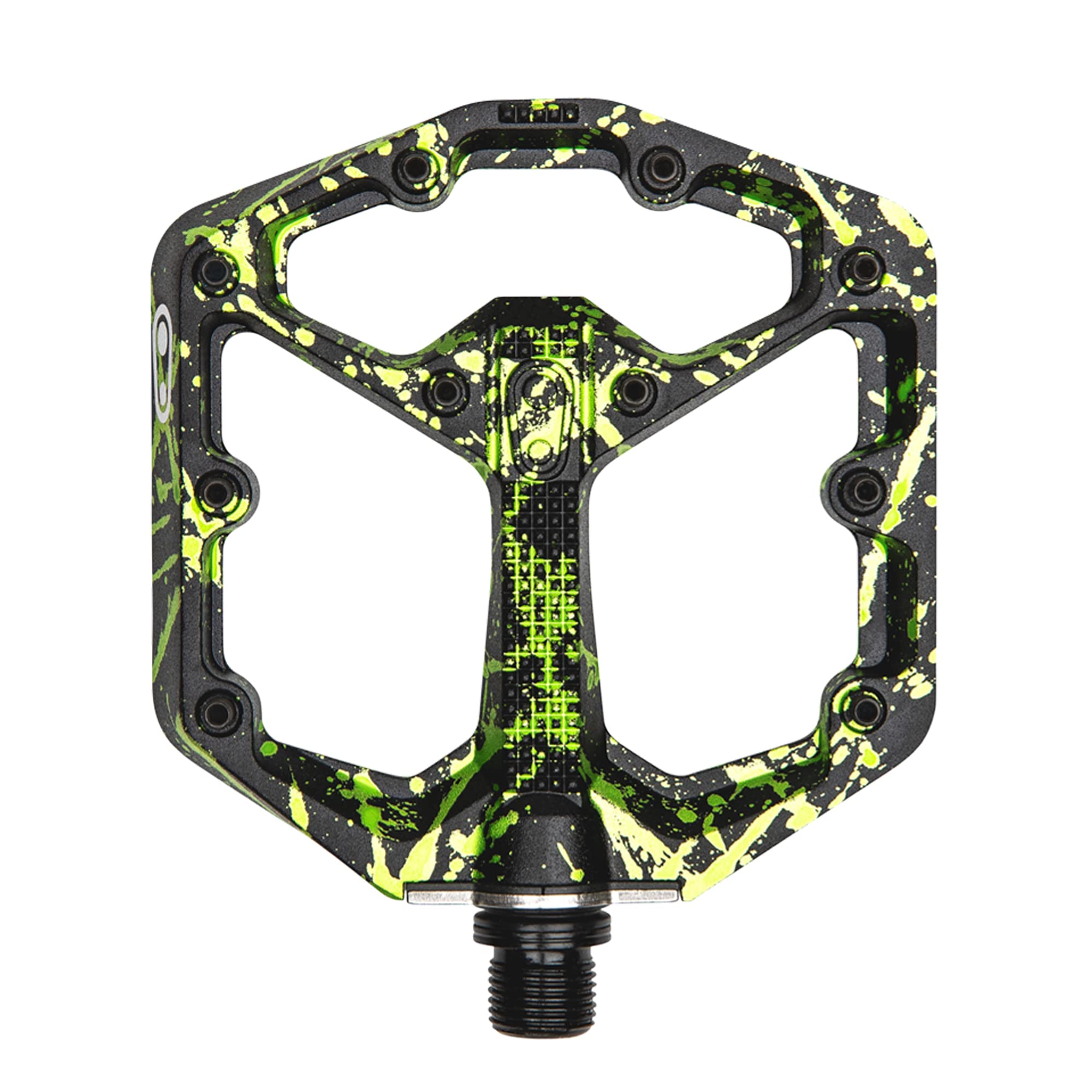 Crankbrothers Stamp 7 Mountainbike-Pedale – Splatter-Kollektion – MTB Enduro DH BMX konkave Plattform – flaches Paar Fahrrad-Mountainbike-Pedale (verstellbare Stifte im Lieferumfang enthalten