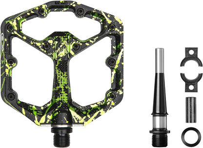 Crankbrothers Stamp 7 Mountainbike-Pedale – Splatter-Kollektion – MTB Enduro DH BMX konkave Plattform – flaches Paar Fahrrad-Mountainbike-Pedale (verstellbare Stifte im Lieferumfang enthalten