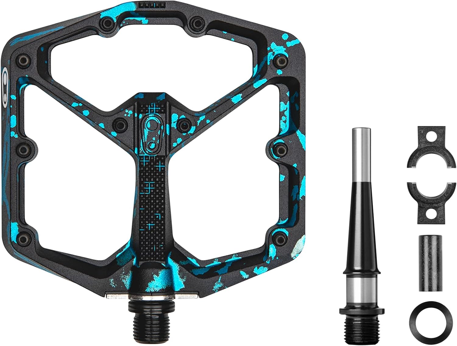 Crankbrothers Stamp 7 Platform Limited Edition Bicycle Pedals Large Size 43-49 Black / Blue