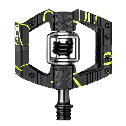 Crankbrothers Mallet E Mountain Bike Pedals - Splatter Collection - MTB Enduro Optimized Platform - Clip-in System Pair of Bicycle Mountain Bike Pedals (Cleats Included