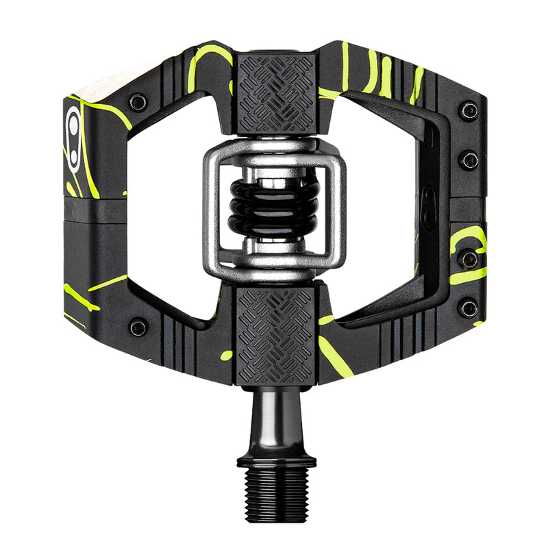 Crankbrothers Mallet E Mountain Bike Pedals - Splatter Collection - MTB Enduro Optimized Platform - Clip-in System Pair of Bicycle Mountain Bike Pedals (Cleats Included