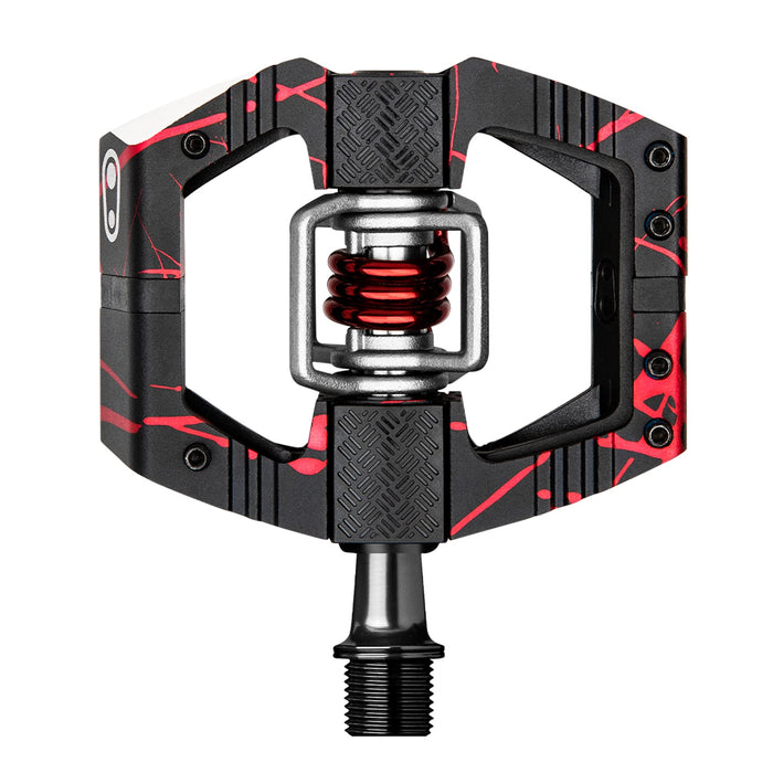Crankbrothers Mallet E Mountain Bike Pedals - Splatter Collection - MTB Enduro Optimized Platform - Clip-in System Pair of Bicycle Mountain Bike Pedals (Cleats Included