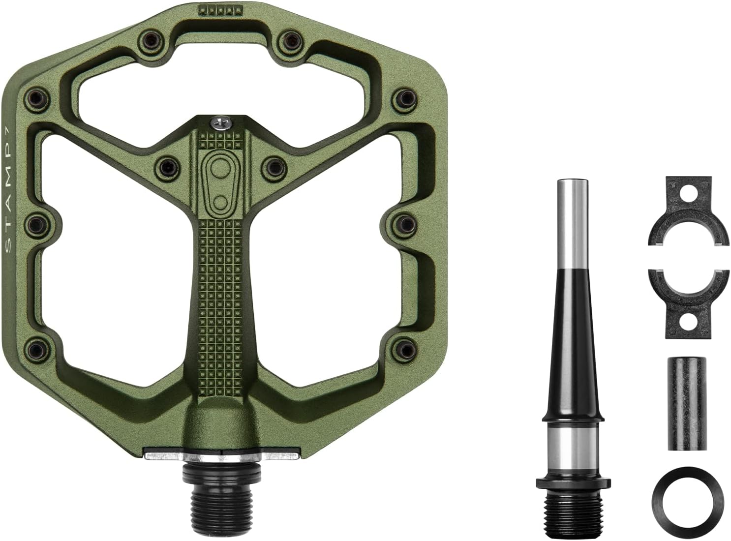 Crankbrothers Stamp Flat MTB Pedals - Size-Specific, Lightweight, Versatile, Durable Bike Pedals