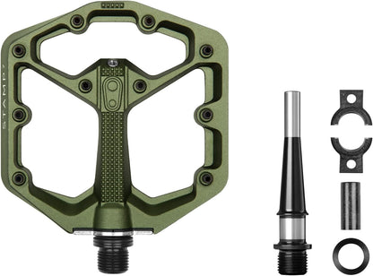 Crankbrothers Stamp Flat MTB Pedals - Size-Specific, Lightweight, Versatile, Durable Bike Pedals