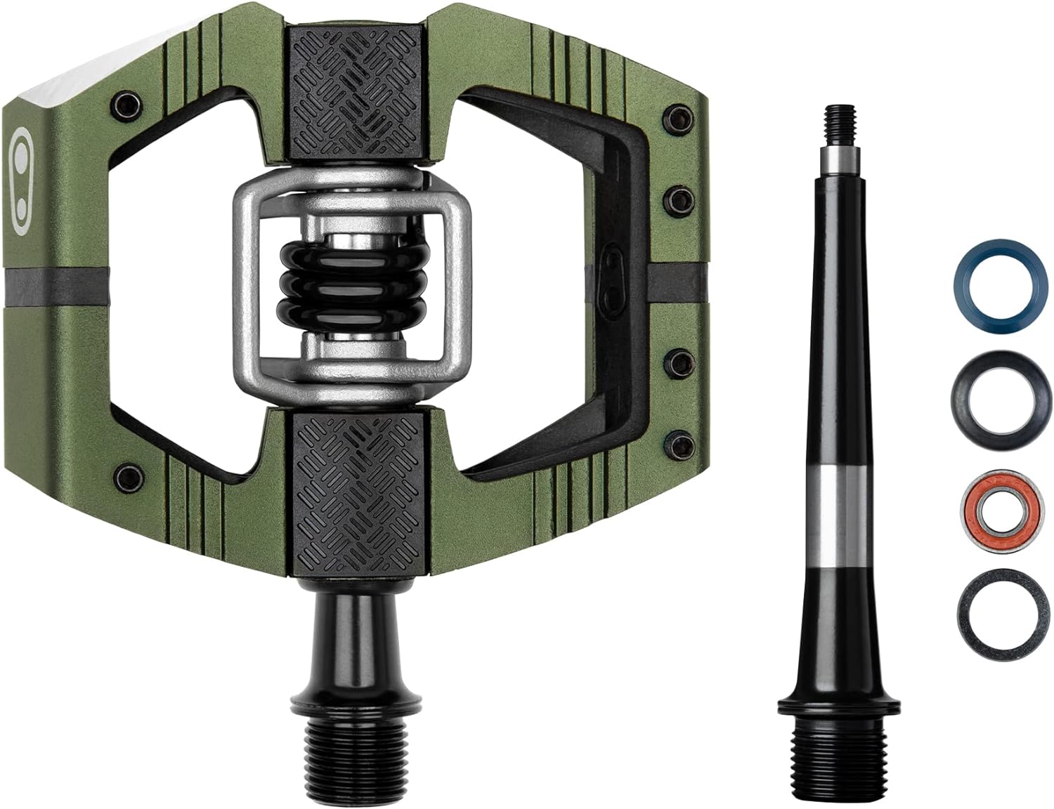 CRANKBROTHERS Mallet Enduro Unisex Automatic Pedals, Green, 94 mm x 75 mm