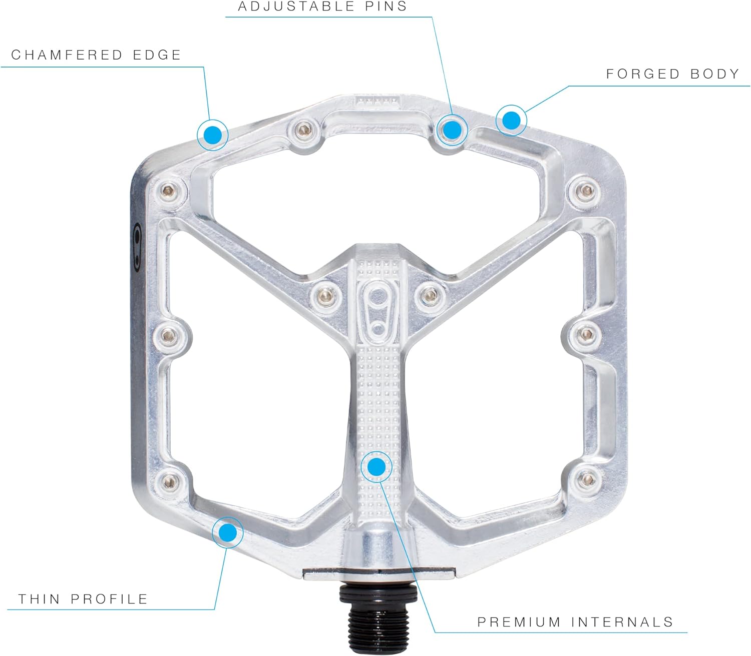 Crankbrothers Pedals Stamp 7 Silver Size L