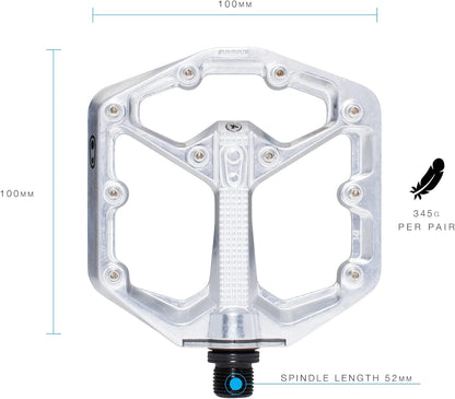 Crankbrothers Stamp Flat MTB Pedales Pedales de Bicicleta de tamaño específico, Ligeros, versátiles y duraderos