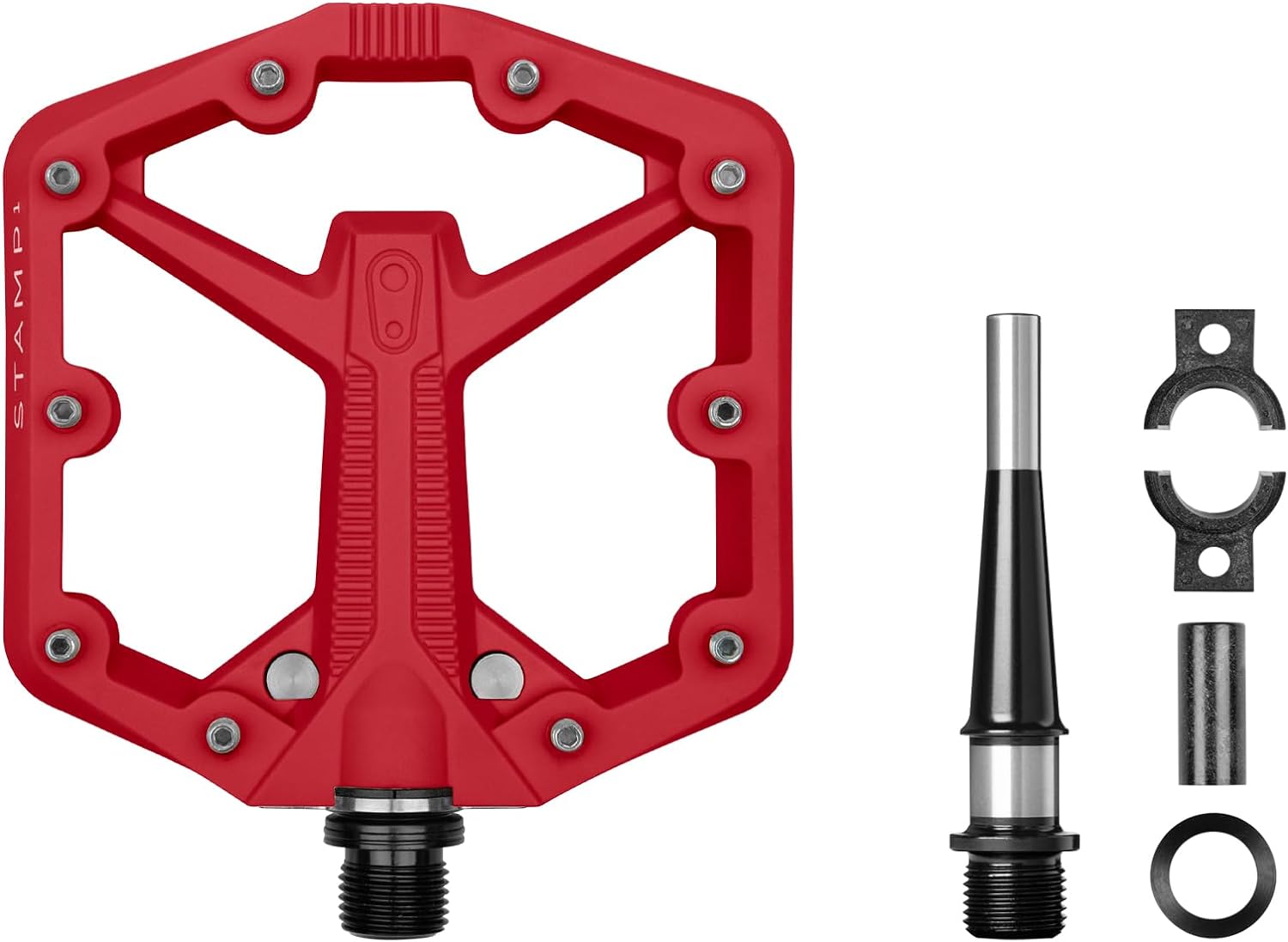 Crankbrothers Stamp Flat BMX/MTB Bike Pedal - Platform Bicycle Pedal, Minimal Profile, Adjustable Grip