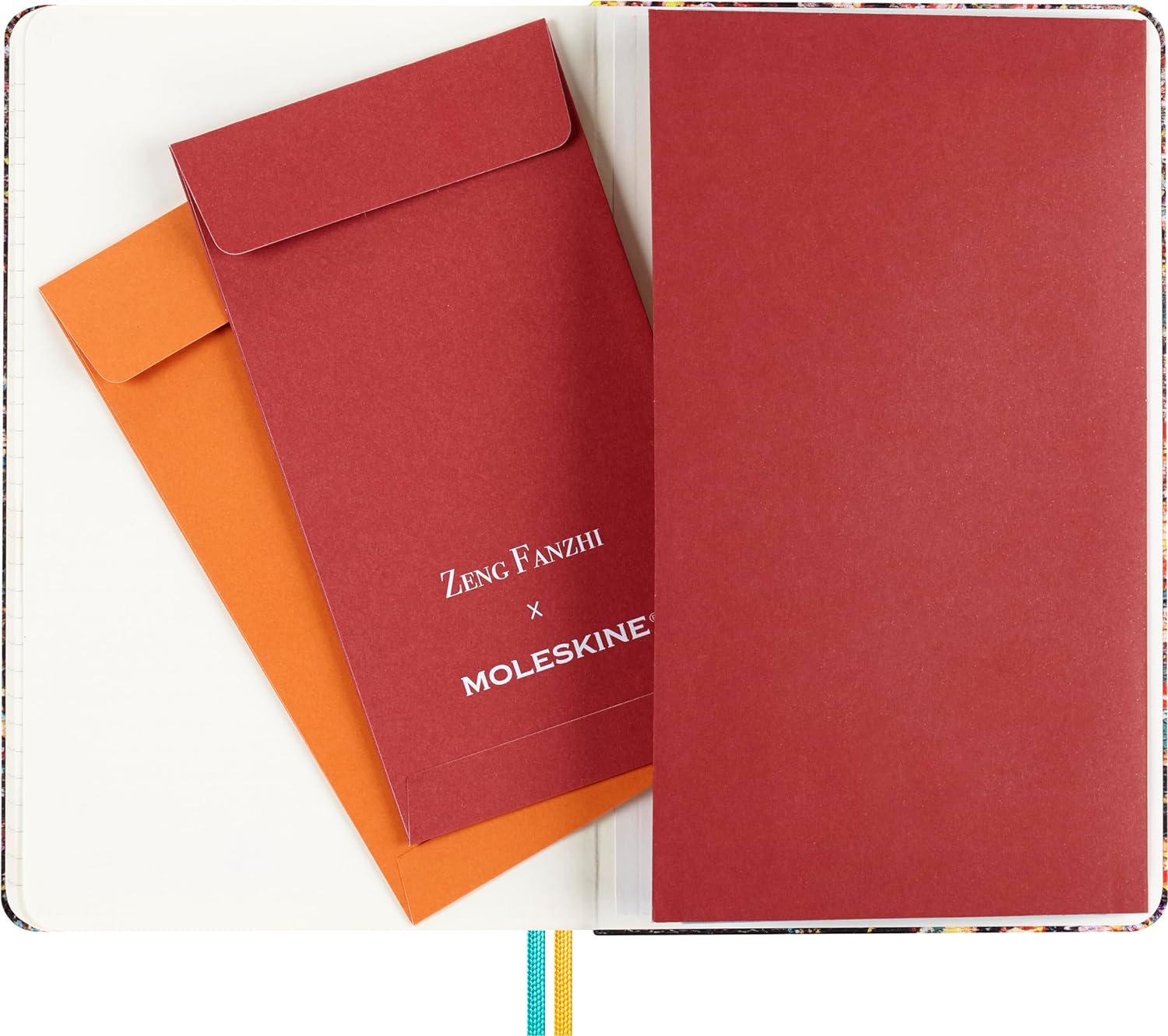 Moleskine - Taccuino con copertina rigida, a righe, anno del Drago, di Zeng Fan Zhi, formato grande, con confezione regalo, 13 x 21 cm, multicolore, 176 pagine (lingua italiana non garantita