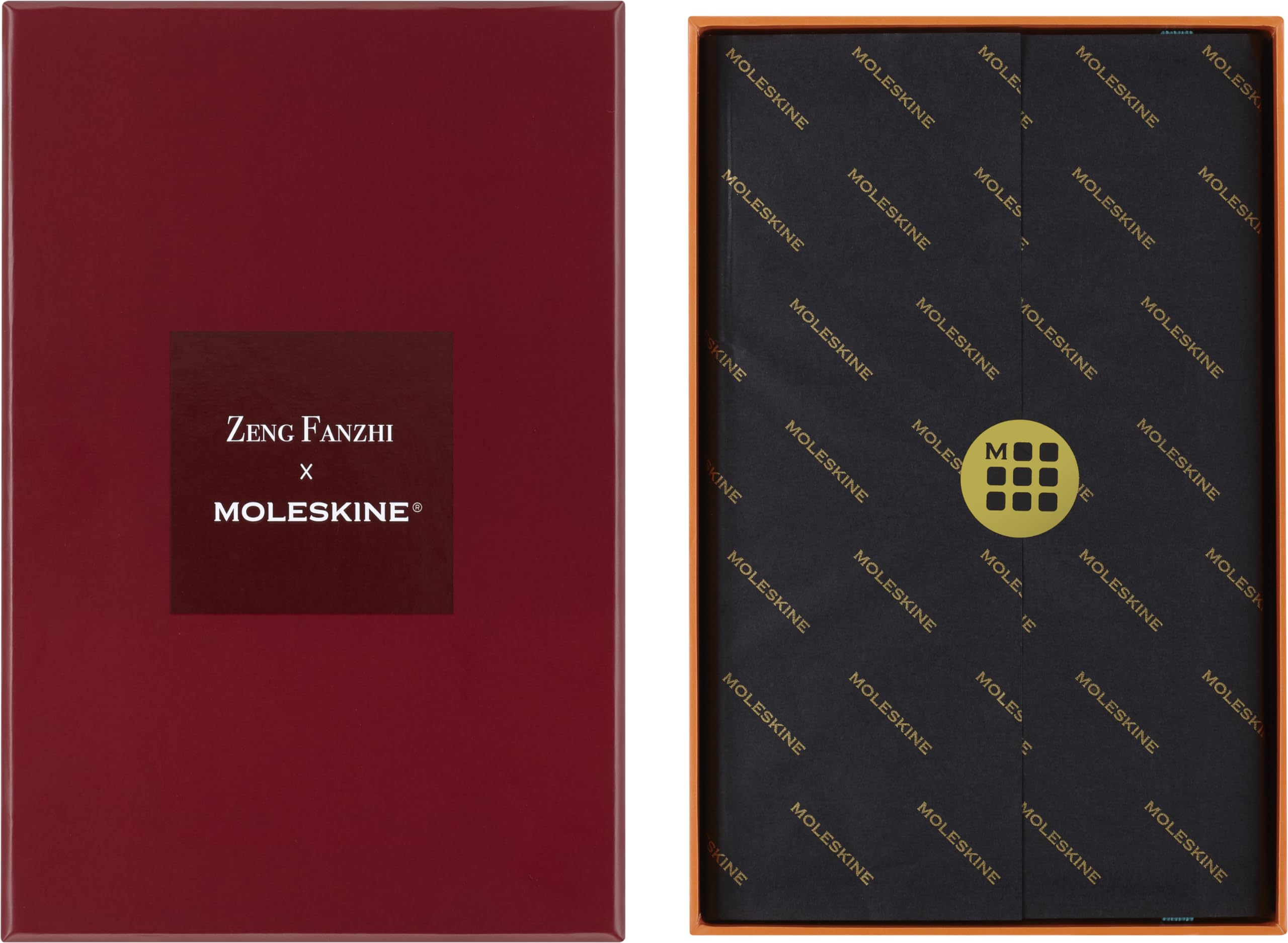 Moleskine - Taccuino con copertina rigida, a righe, anno del Drago, di Zeng Fan Zhi, formato grande, con confezione regalo, 13 x 21 cm, multicolore, 176 pagine (lingua italiana non garantita