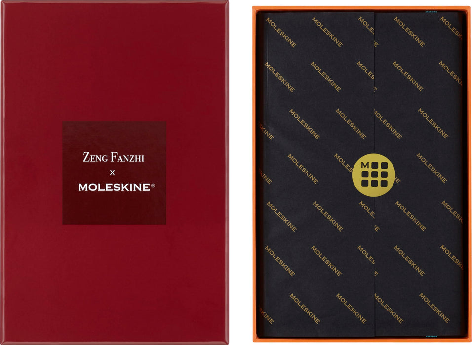 Moleskine - Taccuino con copertina rigida, a righe, anno del Drago, di Zeng Fan Zhi, formato grande, con confezione regalo, 13 x 21 cm, multicolore, 176 pagine (lingua italiana non garantita