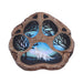 Tracks Of The Wild Paw Print Incense Burner 15.5Cm
