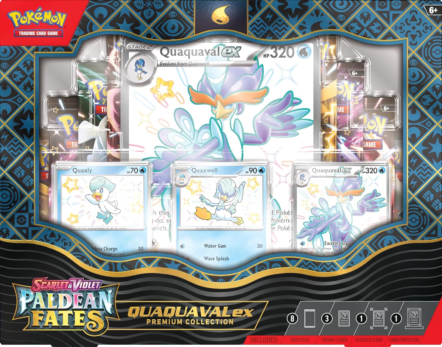 Pokemon 290-85634 Paldean Fates Pokémon ex Premium Collection, Multi