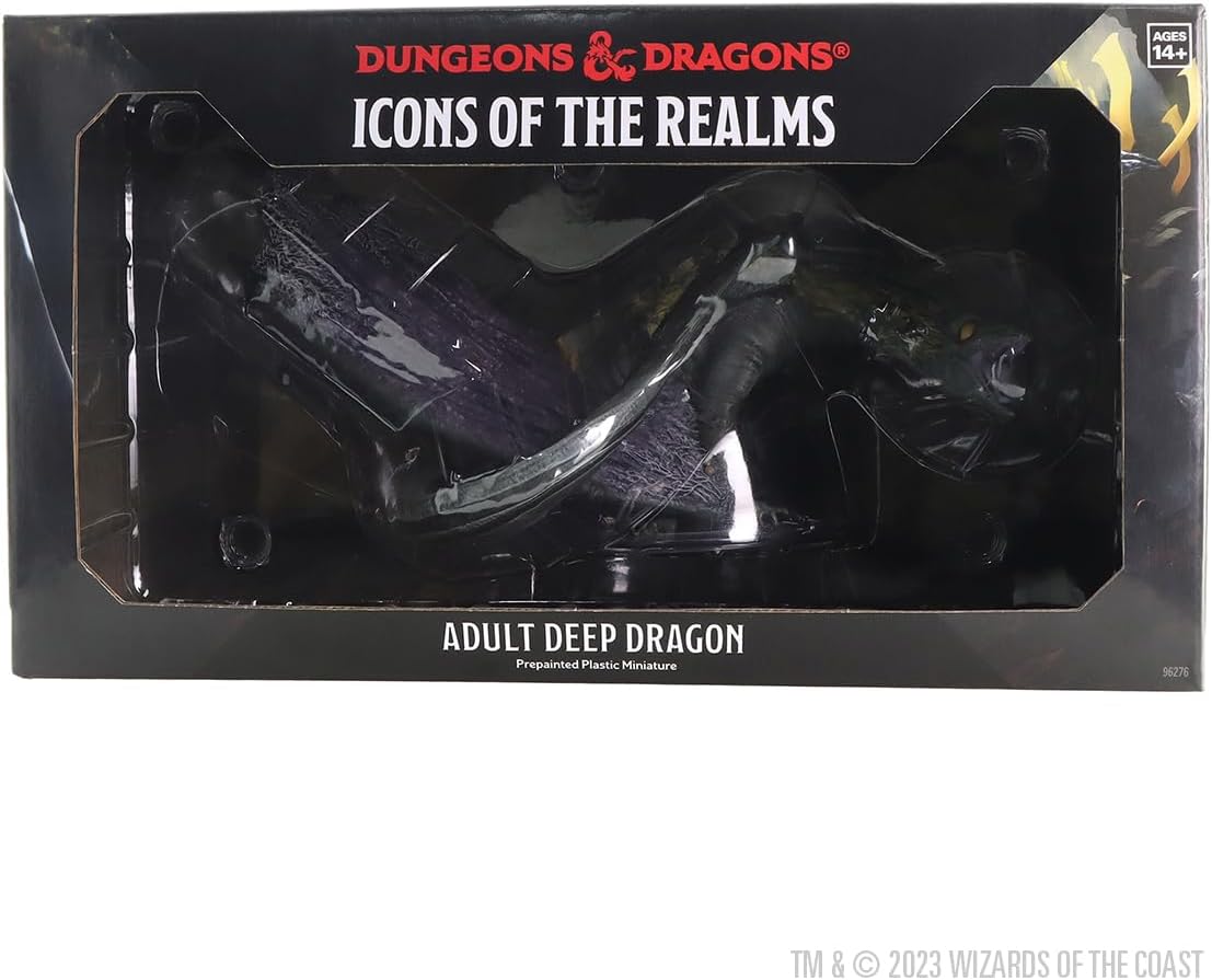 WizKids D&D Icons of The Realms: Miniaturas prepintadas de dragón profundo para adultos, 230387