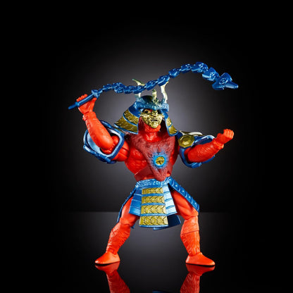 Masters of the Universe MOTU Turtles of Grayskull Beast Man, Figura de acción con armadura samurái, látigo y escudo, inspirado en las Tortugas Ninja, juguete regalo para niños y niñas +6 años, HTH11