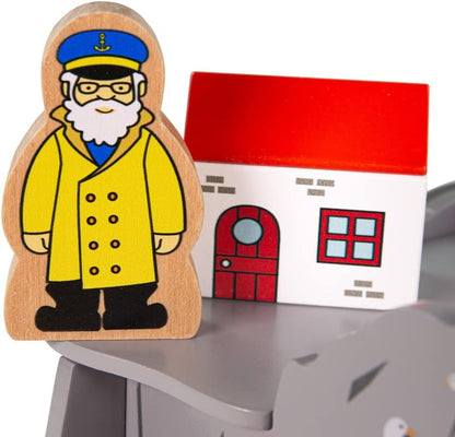 Bigjigs Rail, Lighthouse 4-Way Tunnel, Wooden Toys, Bigjigs Train Accessories, Train Tunnel, Wooden Train Set, Wooden Railway, Wooden Train Track Accessories, Tunnel For Kids