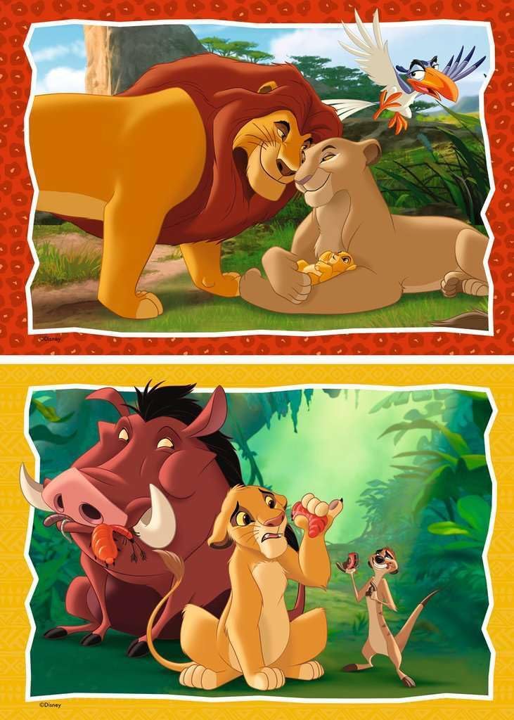 Ravensburger 12001029 Disney Lion King Toys-2x 24 Piece Jigsaw Puzzles for Kids Age 4 Years Up, Multicolour, One Size