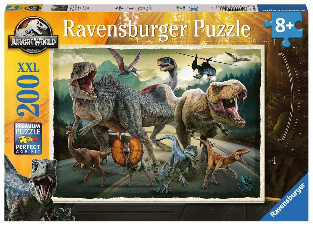 Ravensburger 12001058 Jurassic World Jigsaw Puzzle for Kids Age 8 Years Up-200 Pieces XXL, Multicolour, One Size