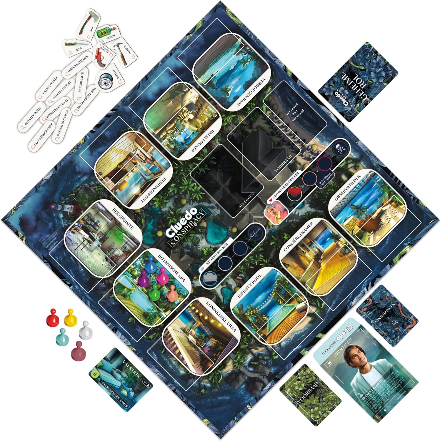 Cluedo Conspiracy Board Game for Teens and Adults (Dutch Version