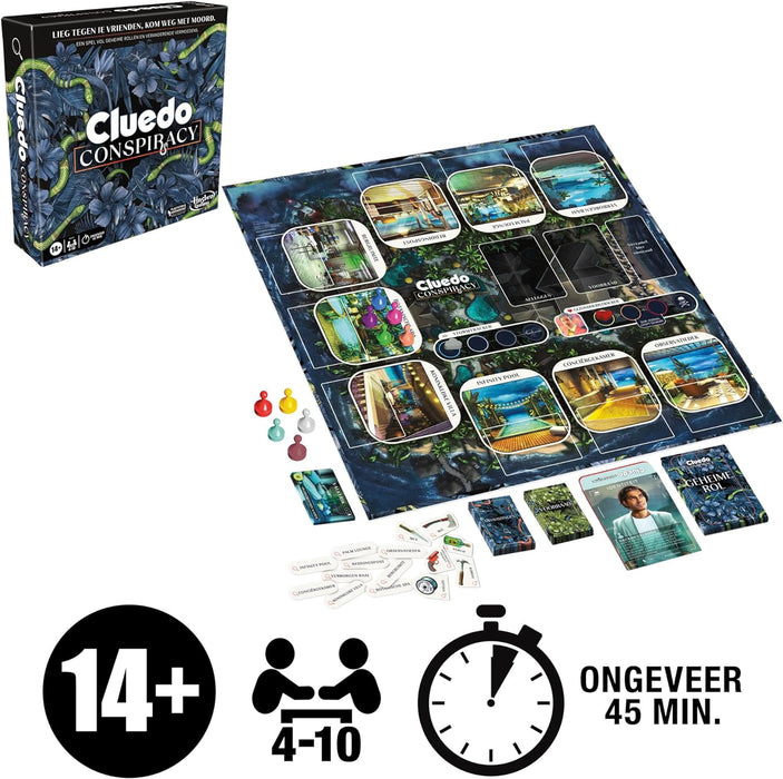 Cluedo Conspiracy Board Game for Teens and Adults (Dutch Version
