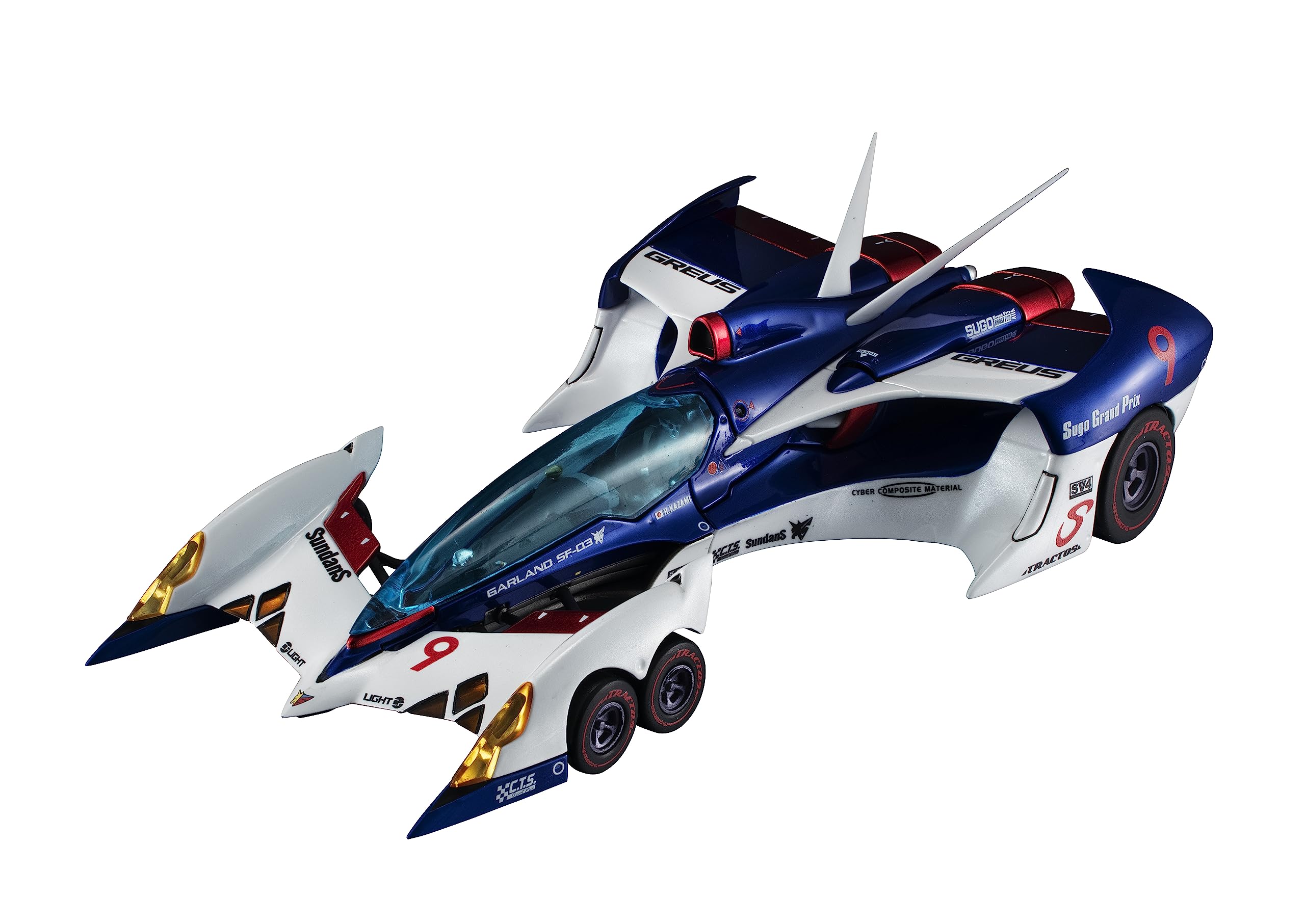 Future GPX Cyber Formula véhicule 1/24 Variable Action Saga Garland SF - 03 Livery Edition 18 cm