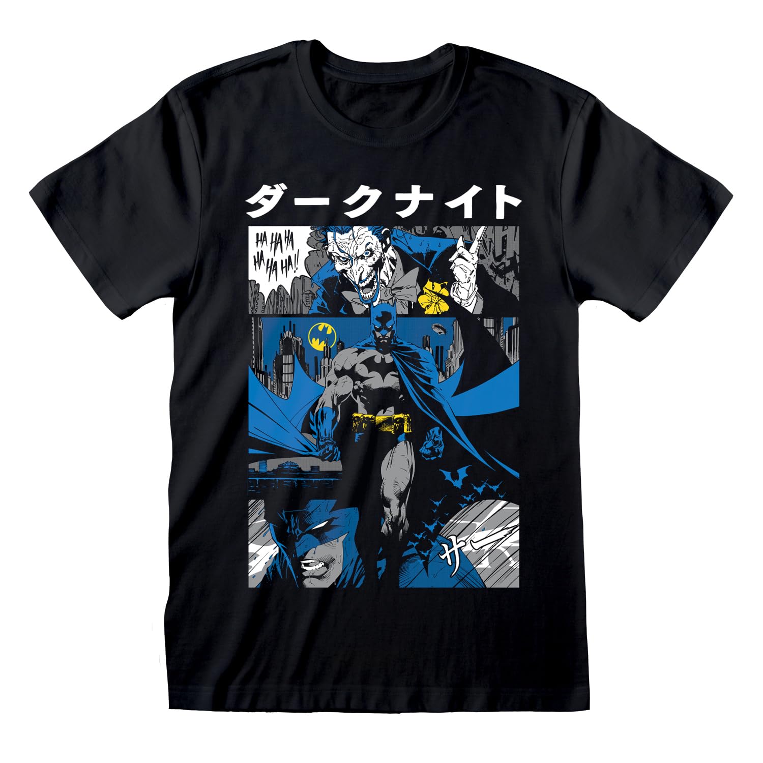 Unisex Adult Manga T-Shirt (L) (Black