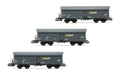 Rivarossi HR6590 AWT, 3 Stück, selbstentsorgende Waggons Typ Fals, graue Lackierung, EP. VI Rollstock - Wagons