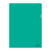 Favorit, L-Shaped Folders 25 Pieces, Size 22 x 30 cm with at Least 30% Bio Based Polyethylene, High Thickness Green