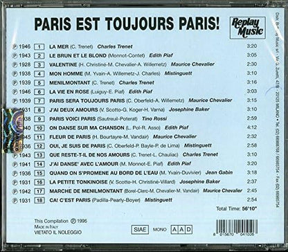 Paris Est Toujours Paris