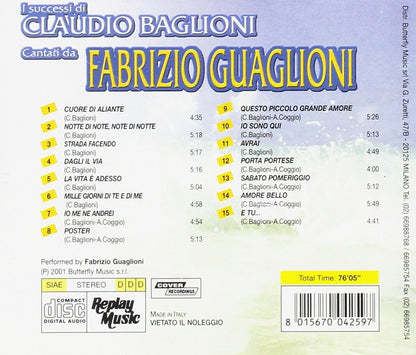 I Successi Di Claudio Baglioni