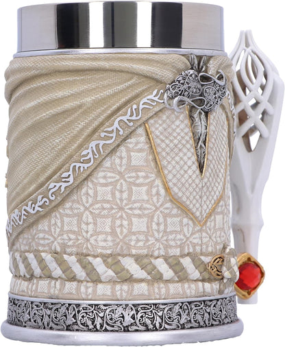 Nemesis Now Lord of the Rings Gandalf The White Tankard 15cm, Resin, White, Officially Licensed Lord of the Rings Merchandise, Cast in the Finest Resin, Expertly Hand-Painted