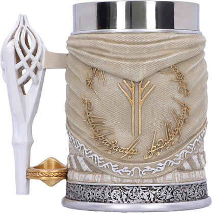 Nemesis Now Lord of the Rings Gandalf The White Tankard 15cm, Resin, White, Officially Licensed Lord of the Rings Merchandise, Cast in the Finest Resin, Expertly Hand-Painted