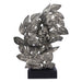 Nemesis Now Natural Emotion - Kiss 37cm, Resin, Silver, Kissing Couple Leaves Sculpture, Wedding or Valentine's Day Gift, Ideal For Nature & Art Lovers, Cast in the Finest Resin, Expertly Hand-Painted