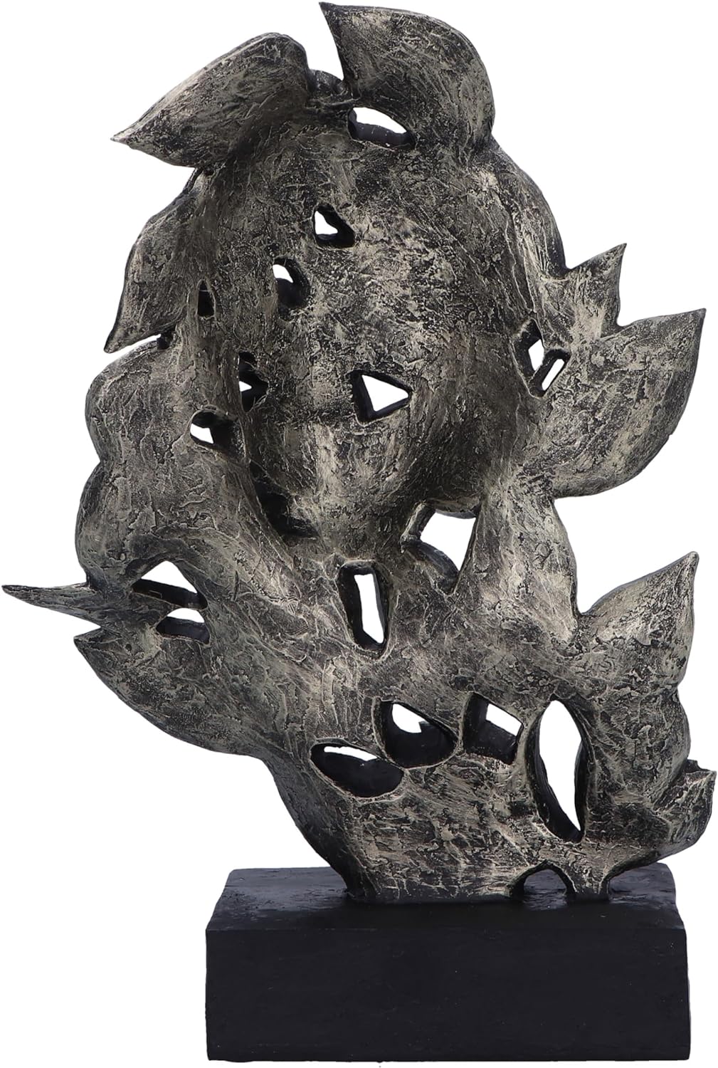Nemesis Now Natural Emotion - Peace 32cm, Resin, Silver, Face in Leaves Nature Sculpture, Birthday, Ideal For Nature & Art Lovers, Cast in the Finest Resin, Expertly Hand-Painted