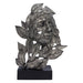 Nemesis Now Natural Emotion - Peace 32cm, Resin, Silver, Face in Leaves Nature Sculpture, Birthday, Ideal For Nature & Art Lovers, Cast in the Finest Resin, Expertly Hand-Painted