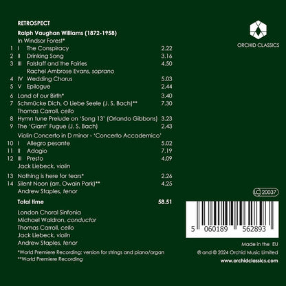 Vaughan Williams: Retrospect
