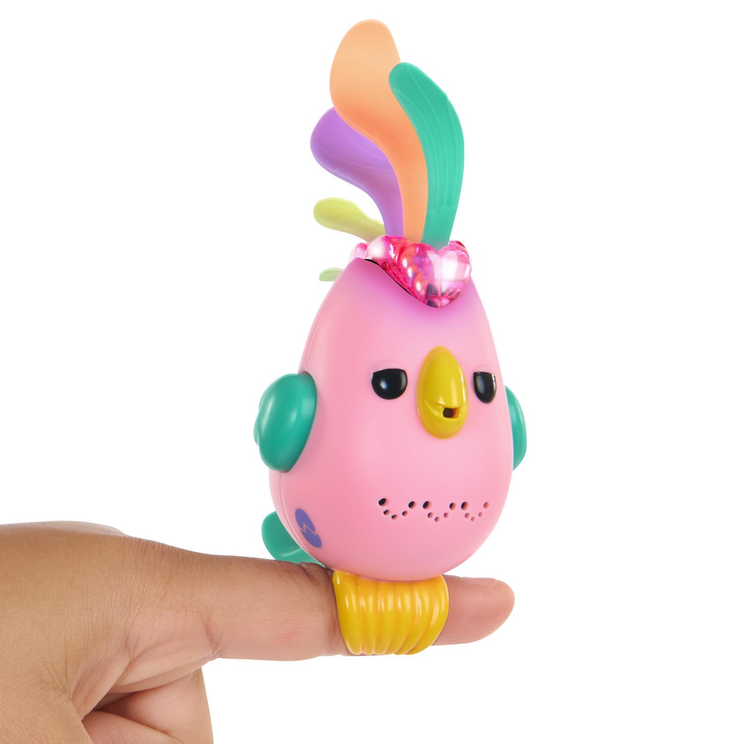 Fingerlings Sweet Tweets Interactive Bird: Debbie, Record & Play Secret Messages, 40+ Sounds & Reactions, Pink