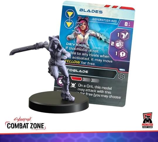 Monster Fight Club Cyberpunk Red Combat Zone Miniatures Expansion: Generation Red Starter Gang