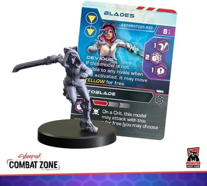 Monster Fight Club Cyberpunk Red Combat Zone Miniatures Expansion: Generation Red Starter Gang