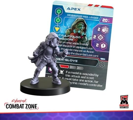 Monster Fight Club Cyberpunk Red Combat Zone Miniatures Expansion: Generation Red Starter Gang