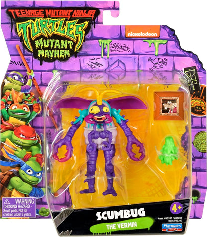 Teenage Mutant Ninja Turtles 83292 Mutant Mayhem 4-Inch Scumbug Basic Action Figure. Ideal Present for Boys 4 to 7 Years and TMNT Fans