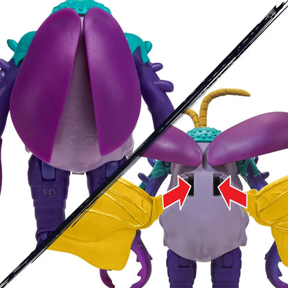 Teenage Mutant Ninja Turtles 83292 Mutant Mayhem 4-Inch Scumbug Basic Action Figure. Ideal Present for Boys 4 to 7 Years and TMNT Fans