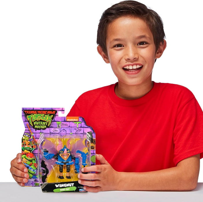 Teenage Mutant Ninja Turtles 83297 Mutant Mayhem 4-Inch Wingnut Basic Action Figure. Ideal Present for Boys 4 to 7 Years and TMNT Fans