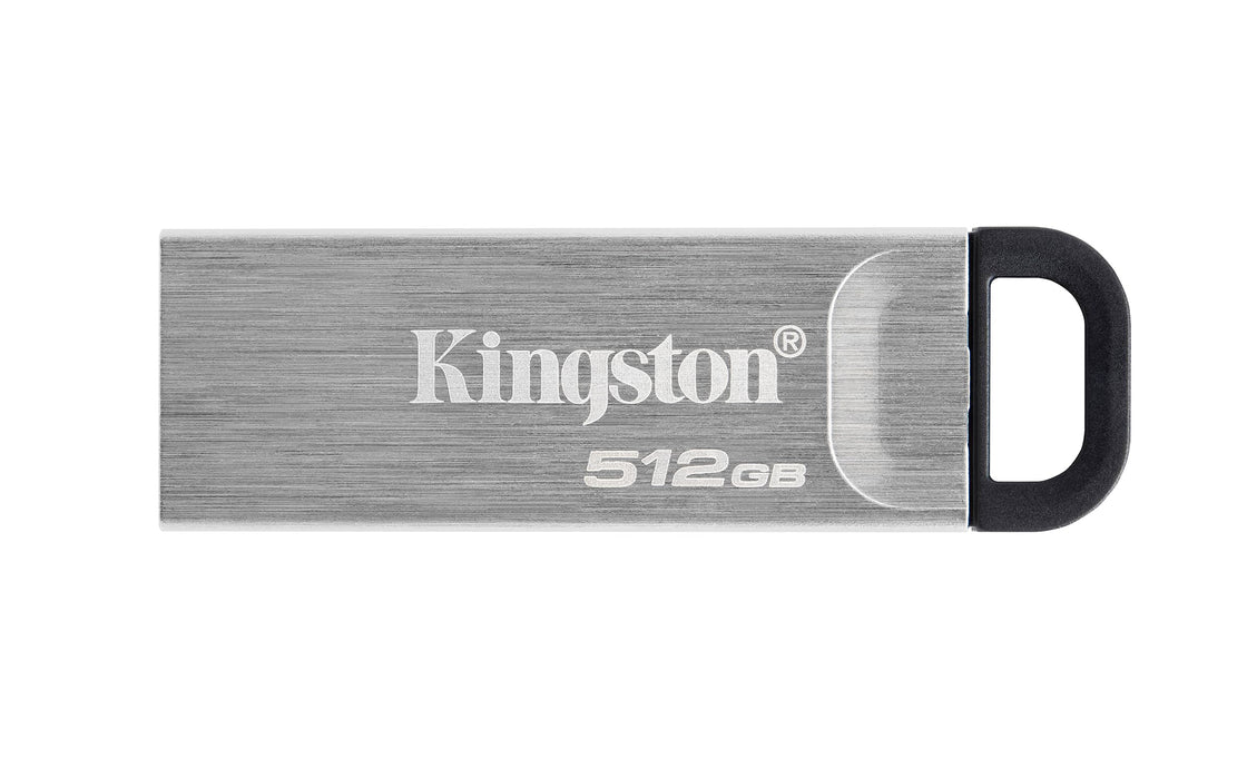 Kingston DataTraveler Kyson USB 3.2 Gen 1 Flash Drive 512GB - Stylish Capless Metal Case