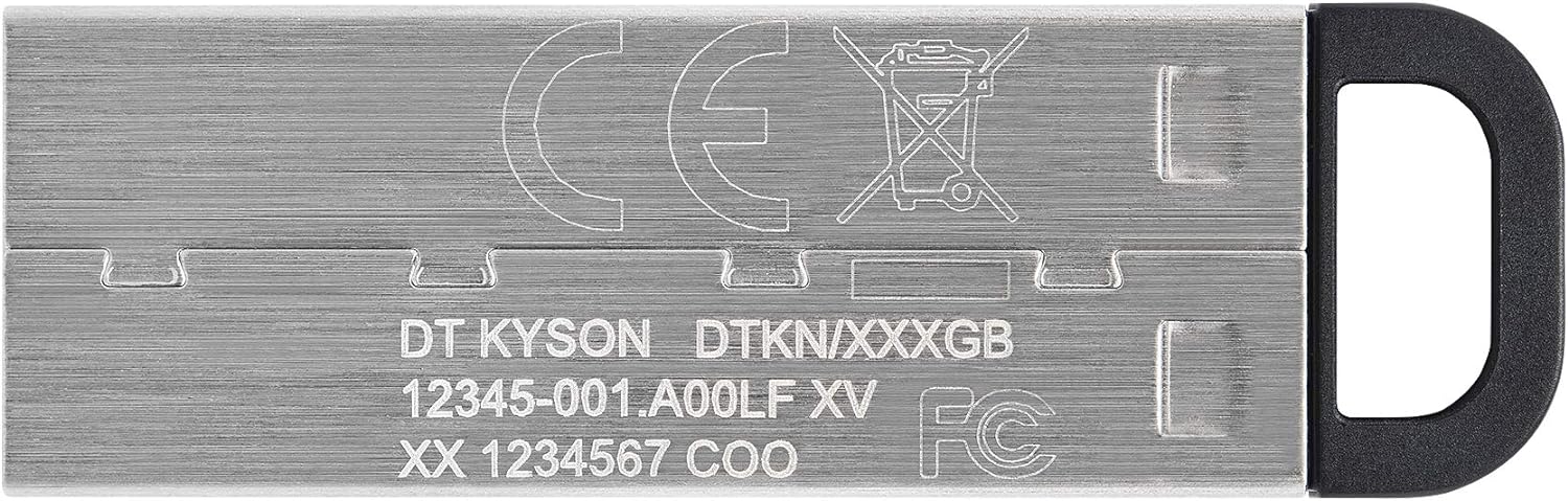 Kingston DataTraveler Kyson USB 3.2 Gen 1 Flash Drive 512GB - Stylish Capless Metal Case