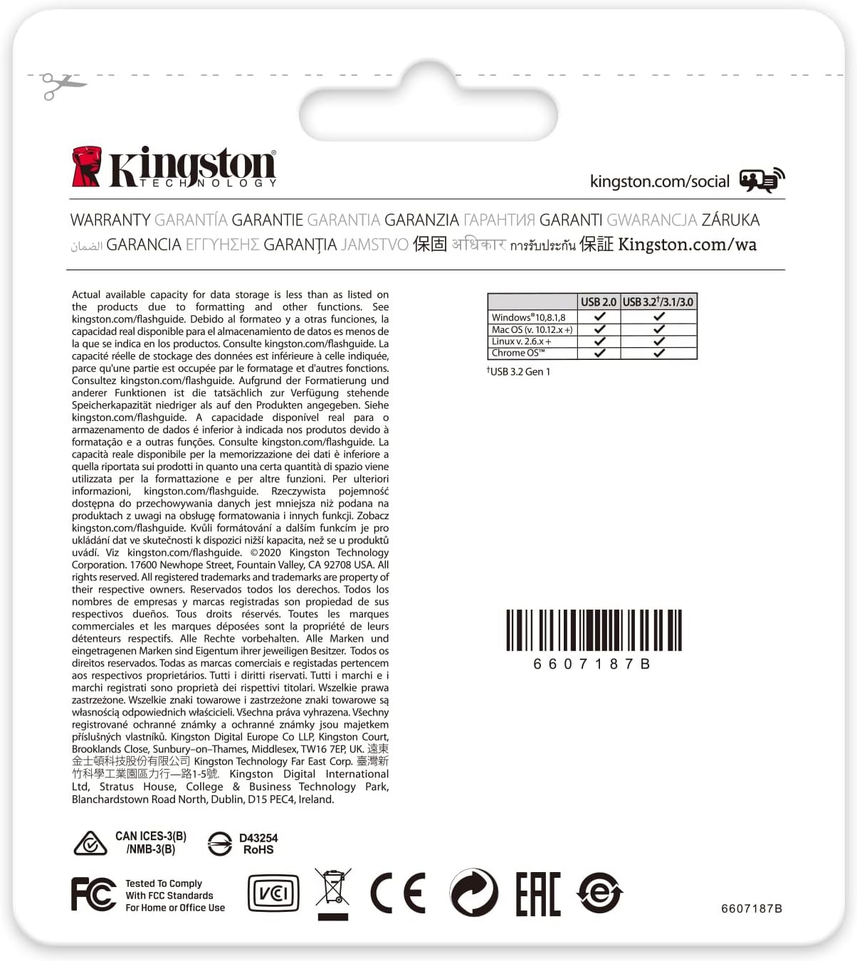 Kingston DataTraveler Kyson USB 3.2 Gen 1 Flash Drive 512GB - Stylish Capless Metal Case